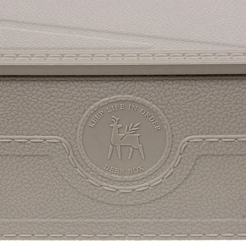 Корзина - органайзер для хранения с крышкой МОНТАЛИ, цвет серый, 32,8248,1см (лейбл Селфи)_5