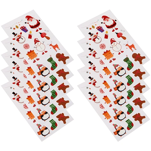 Наклейки новогодние Новогоднее волшебство (набор) 6,712 см_4