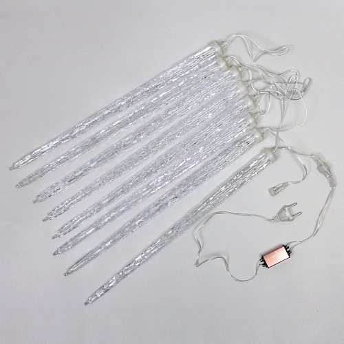 Гирлянда для улицы Сосулька 3,0 м42 см 288 ламп LED, IP-54, Синий (8 трубок)_4