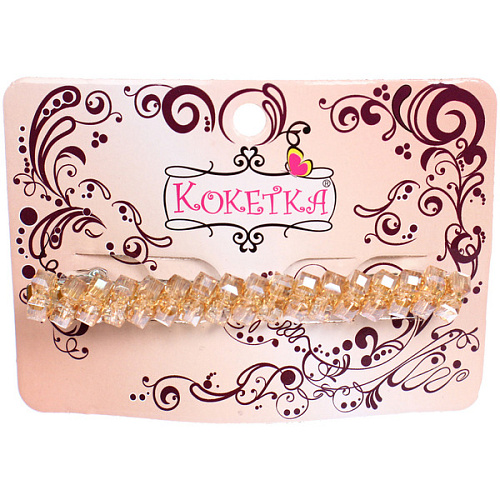 Заколка-автомат КОЛЛИНА, лилу, микс 4 цвета, 8см (блистер Кокетка и пакет с подвесом)_5