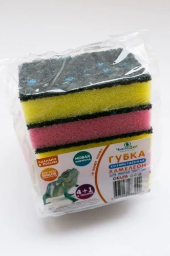 Губка для посуды "ЧистоДел" "Хамелеон"