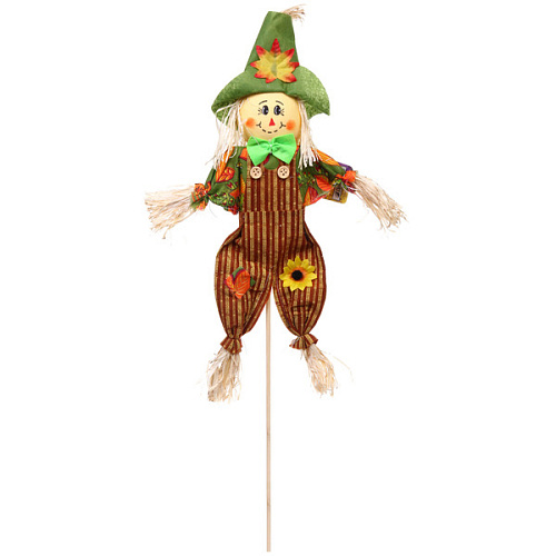 Фигура садовая Пугало - Миша в зеленой шляпе 50 (70) см ДоброСад_3