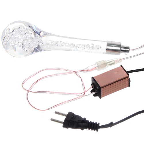 Гирлянда для улицы БАХРОМА Ледяная капля ш3,5 в0,60,8 м (8 насадок h-18 см), прозр пров, постсвечение,IP-65, 220v,Теплый белый_5