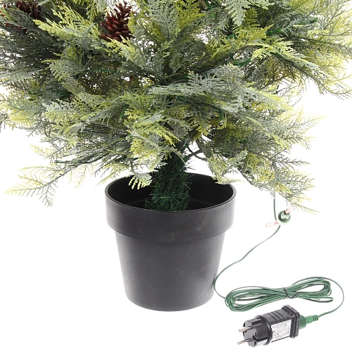 Ёлка светодиодная Лесная радость 120 см (460 веток) 140 ламп LED, цвет свечения-Теплый белый_7