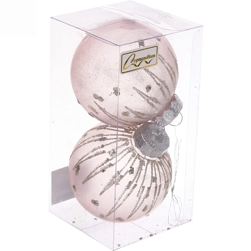 Набор украшений SHINE Diamond Tears 8 см (2 шт), baby pink_5