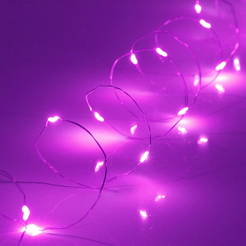 Гирлянда для дома на батарейках 30 м 30 ламп LED, 1 реж,IP-20, Фиолетовый_7