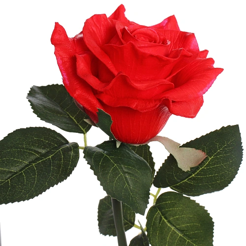 Цветок искусственный Natur 50см Роза красная_3