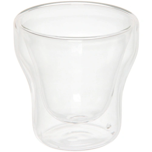 Стакан стеклянный с двойными стенками 80мл "Хай-Тек" 6,7*7см