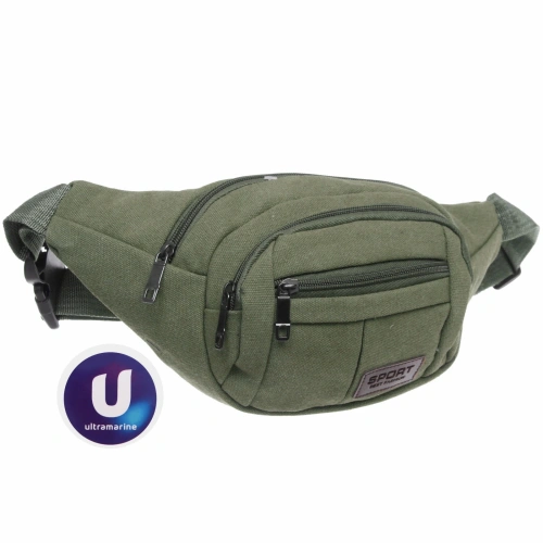 Сумка на пояс "Sport leader - Street Fashion", 4 кармана, цвет хаки, 35*16*6см