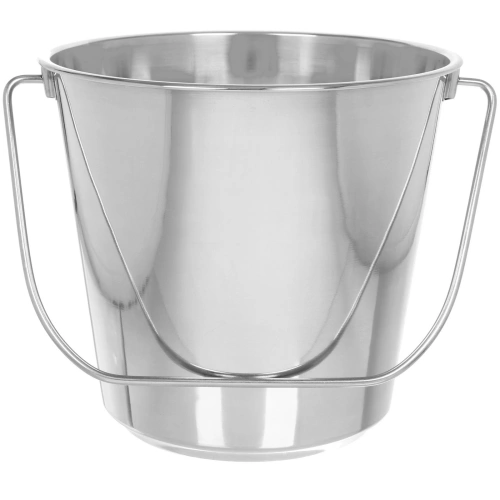 Ведро пищевое из нержавеющей стали 9л бесшовное
