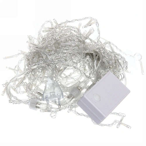 Гирлянда для улицы БАХРОМА ш5м в4060см 180 ламп LED, прозр пров, 8 реж, Мультицвет (возможность соединения)_4