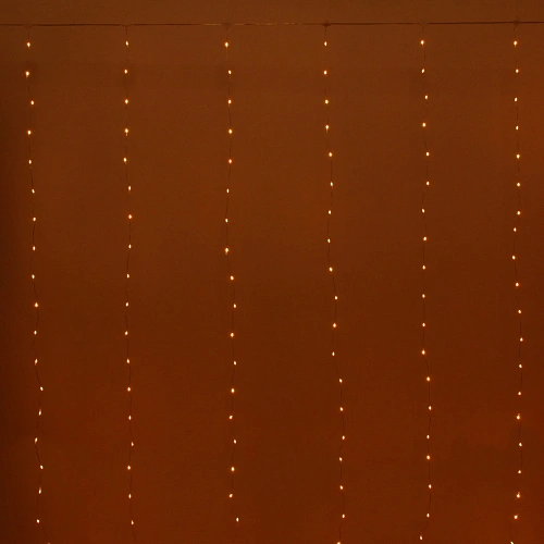 Гирлянда для дома ЗАНАВЕС Magnificent ш3 в2,8 м 280 ламп LED, прозрачнпров, более 8 реж, с пультом ДУ на подвесах, IP-20, RGRB (USB)_10