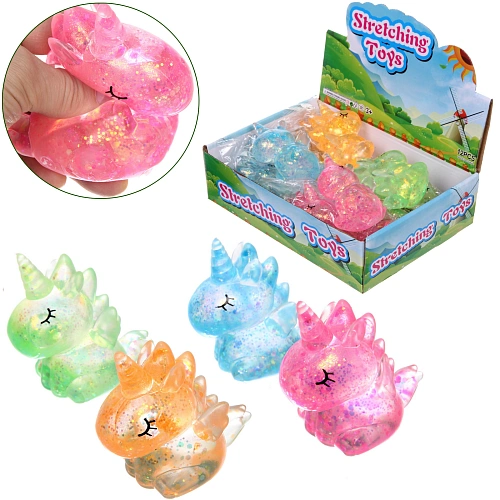 Игрушка "Единорог" мялка, 10,5 см, микс