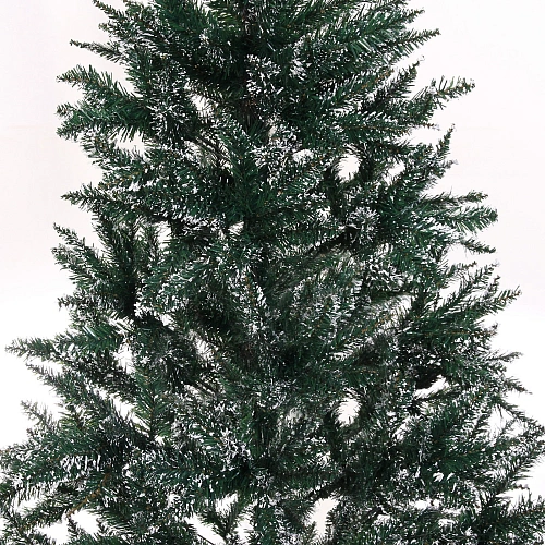 Ёлка Рождественское чудо 240 см, ПВХ (1000 веток),  белый иней_3