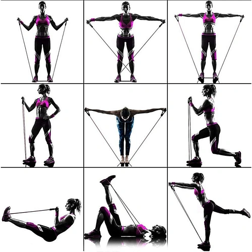 Эспандер трубчатый Life 1,30 м (нагрузка 4,5-6,5 кг), жёлтый_6