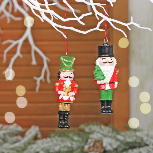 Ёлочные игрушки "Щелкунчик - Сказка" (набор 2 шт) 10*3 см
