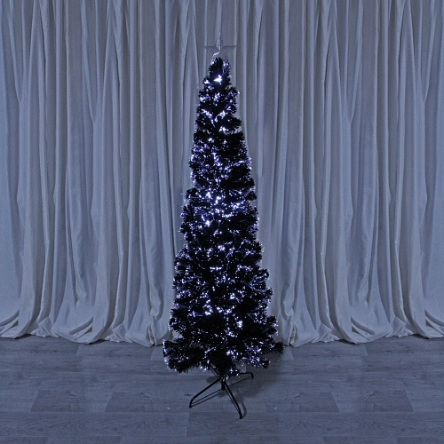 Ёлка светодиодная Млечный путь 210 см, ПВХ черный,  цвет свечения-Белый (289 веток) (T1050B-210)_4