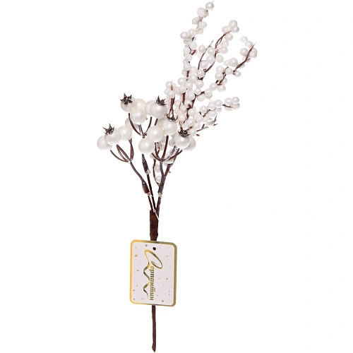 Ветка декоративная Снежное утро 33 см_2