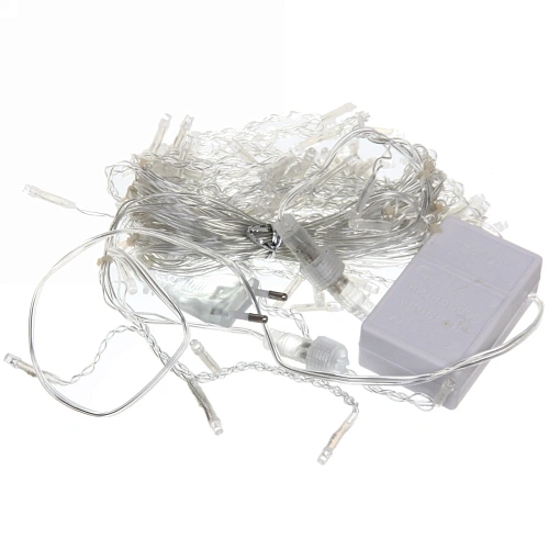 Гирлянда для улицы БАХРОМА ш3м в4060см 100 ламп LED, прозр пров, 8 реж, Синий (возможность соединения)_10