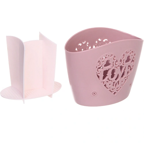 Подставка для столовых приборов SEGRETO 201215см 3секции пыльнавя роза_5