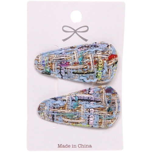 Зажимы для волос 2шт New collection - Marina, микс 6 цветов, 62,5см_9