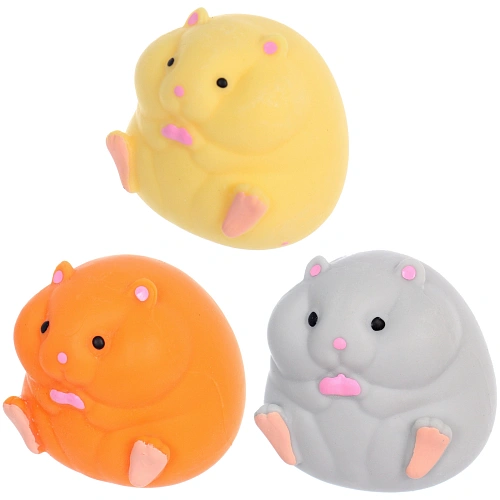 Игрушка "Хомячок" 6*6,5 см, сквиш