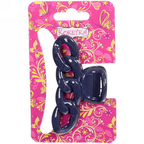 Заколка-краб для волос  на блистере Magic Gloss, кольца, микс 6 цветов, 6,5см (Кокетка)_5