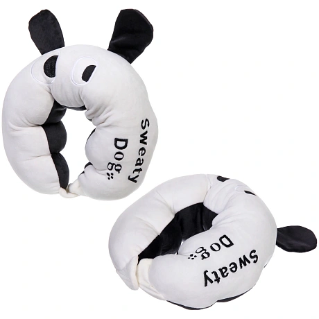 Подушка дорожная "TRIP - Cutie", собака, цвет белый