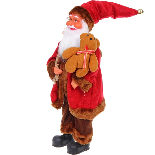 Дед Мороз - Лесовичок Новый год у ворот 45 см, Красный_4