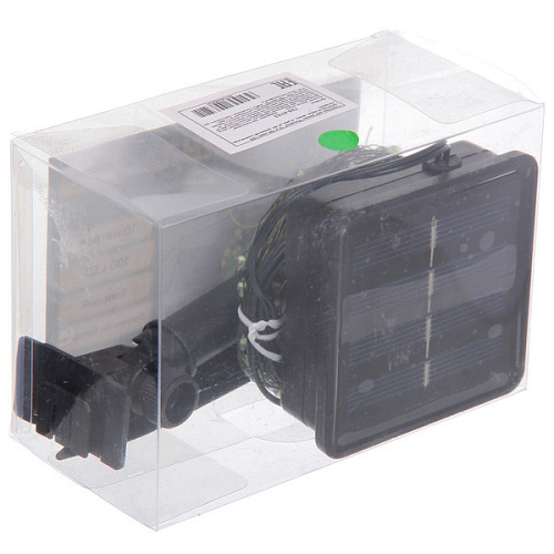 Гирлянда для улицы Росинка 10 м 100 ламп LED проволочнпров зелен, 8 реж,IP-54, Зеленый (солнечная батарея)_10