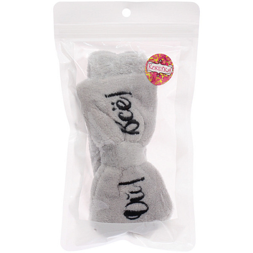 Повязка на голову New collection Vostok - ОЙ ВСЕ!, цвет розовый, серый, голубой и сиреневый, 206см ( упаковка белый ZIP пакет )_5