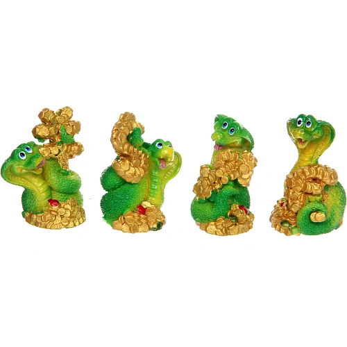 Фигурка новогодняя Змея - Денежный поток 3,53,55,5 см_3