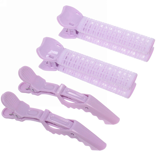 Бигуди пластмассовые с зажимом для прикорневого объема Magic Beauty, 4шт, цвет микс_17