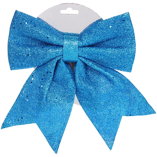 Бант на ёлку Волшебство 202510 см, Голубой_3