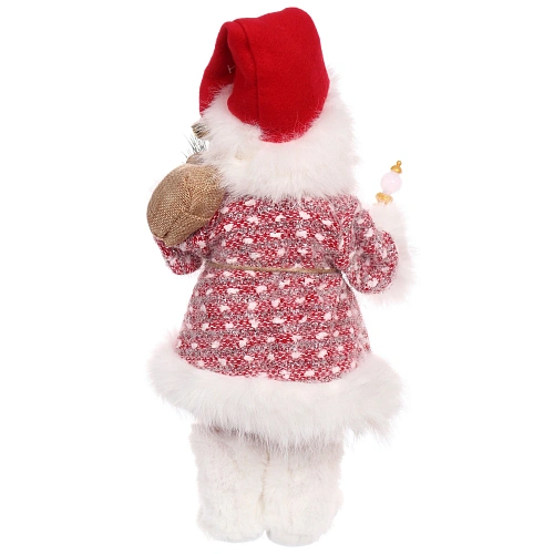 Дед Мороз - Лесовичок Хранитель праздника 40 см, Красныйбелый_5