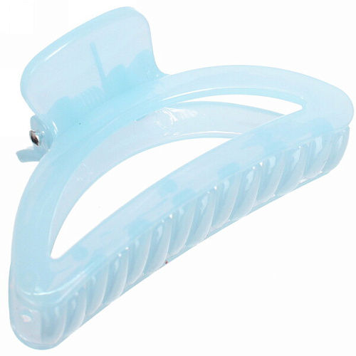 Заколка-краб для волос  на блистере Глянец-Трапеция, микс 6 цветов, 6см (Кокетка)_6