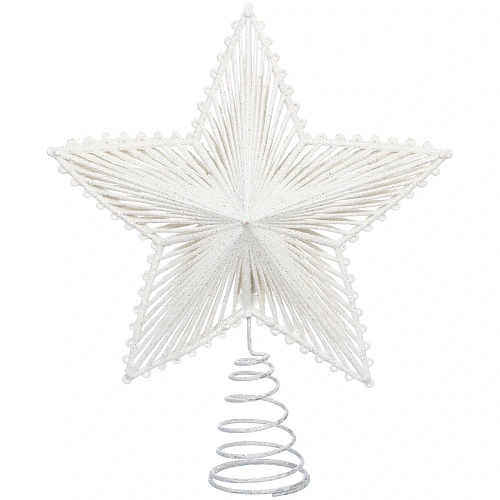 Звезда на ёлку 2023 см Волшебница, Белый_3