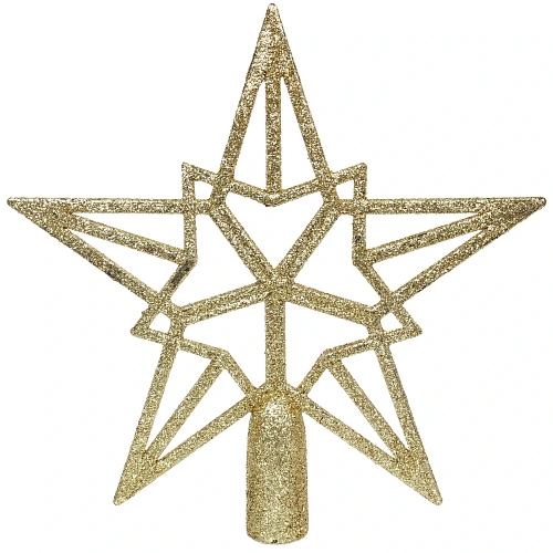 Звезда на ёлку 2020 см Путеводная звезда, Золото_3