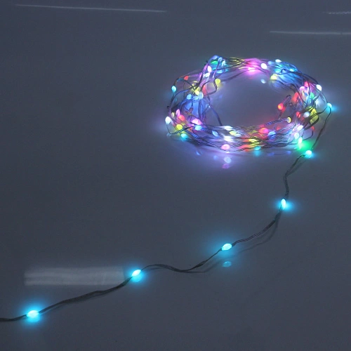 Гирлянда для дома НИТЬ-SMART 10 м 100 ламп LED, прозрачнпров, более 200 реж, управление с телефона, IP-40, RGB (USB)_14