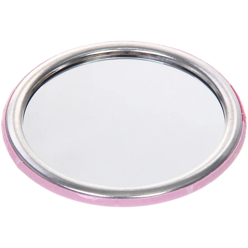 Зеркало косметическое круглое КОЛЛЕКЦИЯ МАРЦИПАН, фламинго, d-7,5см (пакет с подвесом)_4