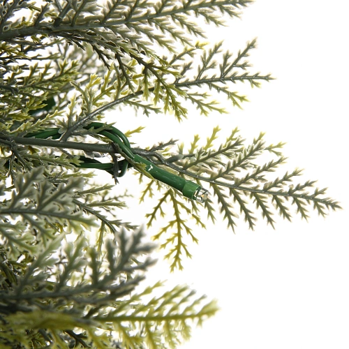 Ёлка светодиодная в горшке Лесная радость 90 см, (260 веток) 80 ламп LED, цвет свечения-Теплый белый_15