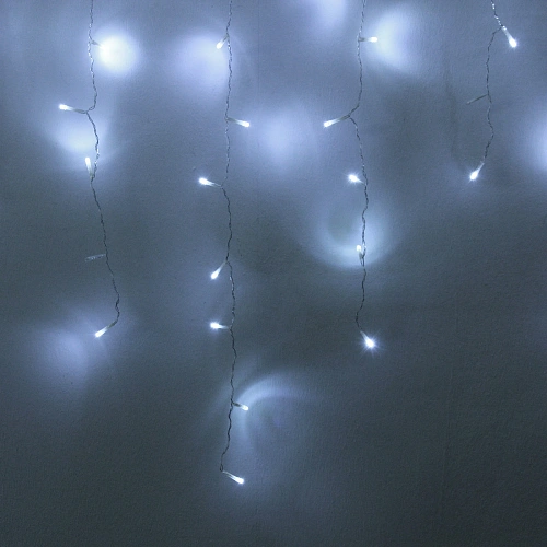 Гирлянда для улицы БАХРОМА Мерцание ш5м в0,40,60,8 см 196 ламп LED, прозрпров, 1 реж, IP-54, Белый (возможность соединения)_3