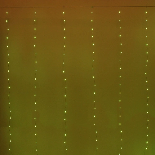 Гирлянда для дома ЗАНАВЕС Magnificent ш3 в2,8 м 280 ламп LED, прозрачнпров, более 8 реж, с пультом ДУ на подвесах, IP-20, RGRB (USB)_9