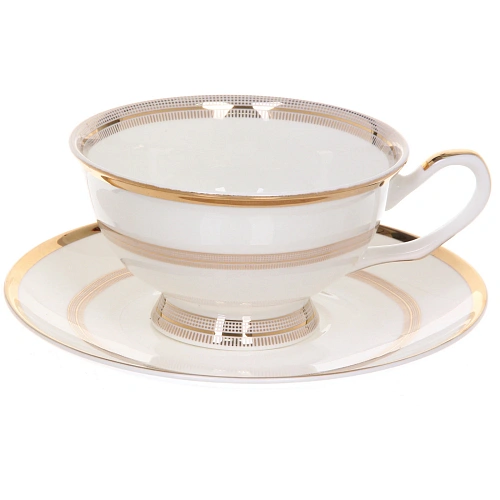 Чайная пара Royal classic (кружка 200мл +блюдце) Золотая классика, в подарочной коробке_4