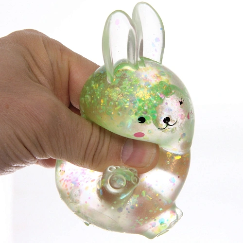 Игрушка Зайчонок мялка, 10,5 см, микс_12