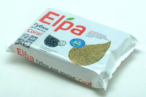 Губка для посуды "ЧистоДел" "ELPA "Coral"  (2 шт)