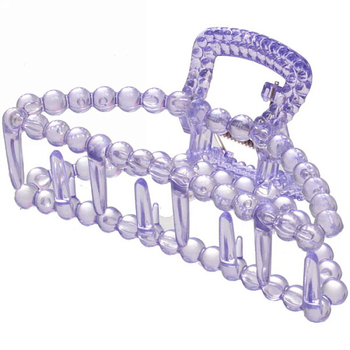 Заколка-краб для волос на блистере Cruella- Трапеция, микс 6 цветов, 9,5 см_6