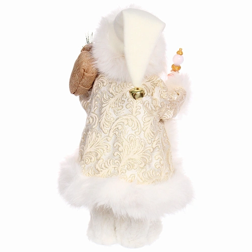 Дед Мороз - Лесовичок Хранитель леса 40 см, Белый_5