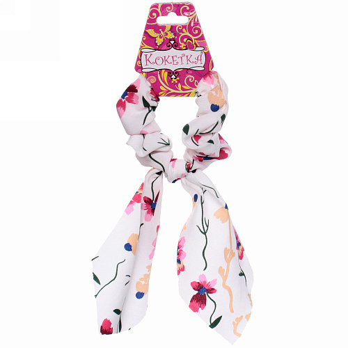 Резинка для волос Harizma - Monica, микс 5 цветов, d-8см, длина ленты 18см_4