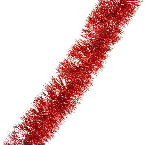 Мишура "Искра" 2м, d-15 см, Красный